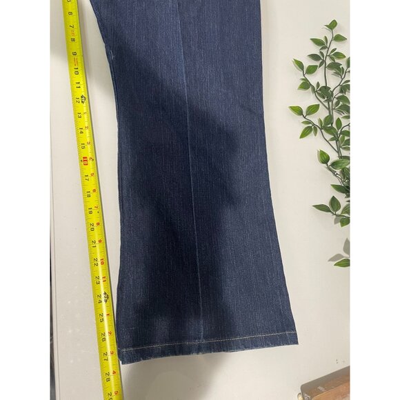 Marithe Francois Girbaud Blue Dark Wash Denim Jeans With Red Stitch Accents 36 - Picture 15 of 15